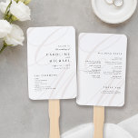 Classic Elegance Script Monogram Wedding Program Hand Fan<br><div class="desc">Modern classic minimalist wedding program fans feature elegant calligraphy couple monogram and timeless serif font event details in colour editable beige,  black and white,  simple and sophisticated,  Great for formal vintage wedding,  romantic traditional wedding,  modern classic wedding in all seasons. 
See all the matching pieces in collection.</div>