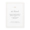 Classic Elegance Script Simple Wedding Details