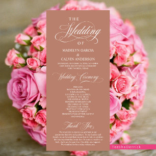 Classic Elegance Script, Wedding Ceremony Program