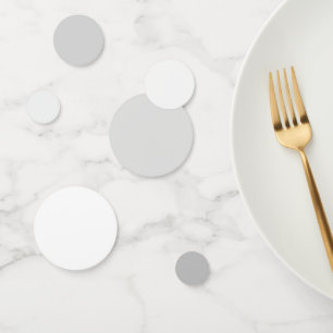 Classic Elegance Silver to White Grace Table Confetti