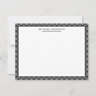 Classic Elegant Art Deco Pattern with Your Name Card