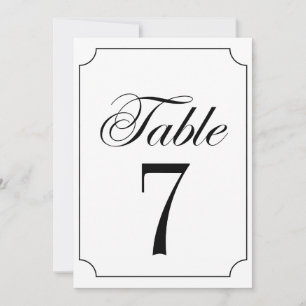 Classic Elegant Black White Ticket Frame Wedding Invitation