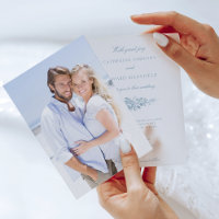 Classic Elegant Blue Engraved Floral