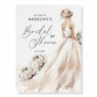 Classic Elegant Bride to be Gown Bridal Shower