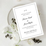 Classic Elegant Calligraphy Monogram Wedding Save The Date<br><div class="desc">This Save the Date isn’t just an announcement—it’s the beginning of your story. With its timeless black-and-white elegance and artful calligraphy, it speaks volumes before a word is read. It’s not just about the date; it’s about the promise, the journey, and the anticipation of celebrating something extraordinary. Perfect for formal...</div>