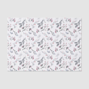 Classic Elegant Christmas Botanical Foliage Tissue Paper