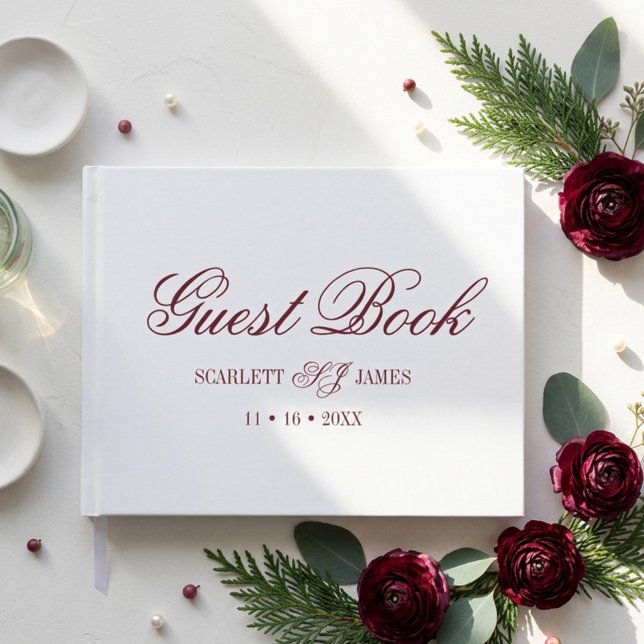 Classic Elegant Couples Wedding Guest Book (Creator Uploaded)