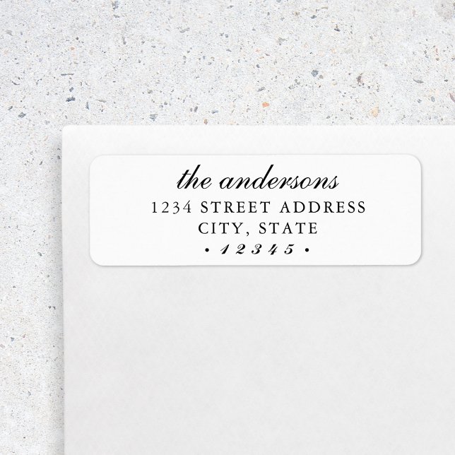 Classic Elegant Family Name Return Address (Creator Uploaded)