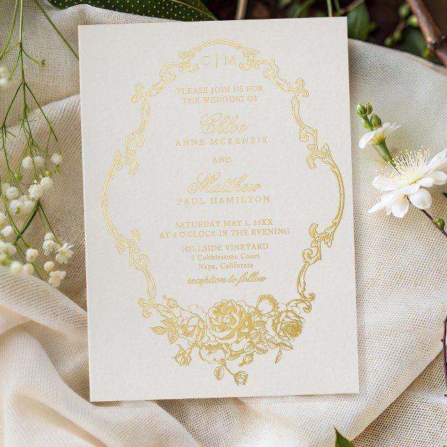 Classic Elegant Floral Frame Wedding (Creator Uploaded)