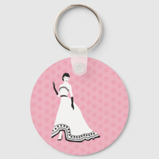 Classic Elegant Girl Keychain