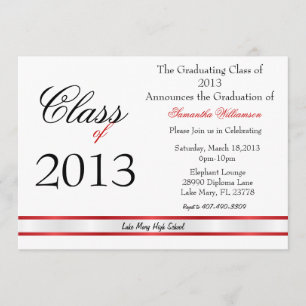 Classic Elegant Graduation Annoucement/Invitation Invitation