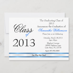 Classic Elegant Graduation Annoucement/Invitation Invitation