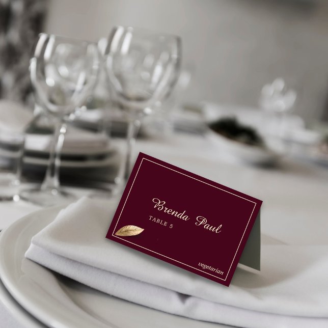 Classic & Elegant I Bulga Rose I Menu Place Cards (Creator Uploaded)