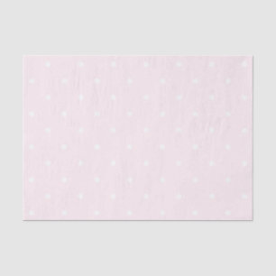 Classic Elegant Light Pink and White Polka Dots Tissue Paper