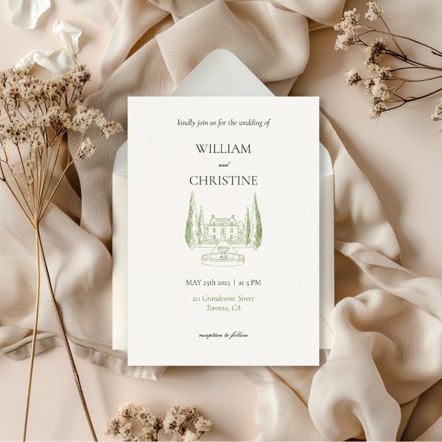 Classic Elegant Luxury Simple Wedding Invitation (Creator Uploaded)