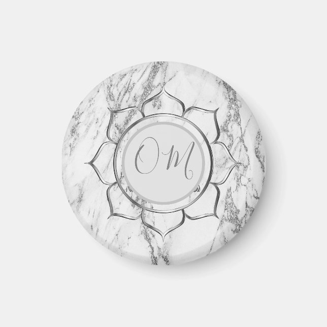 Classic Elegant Marble OM   Magnet (Front)