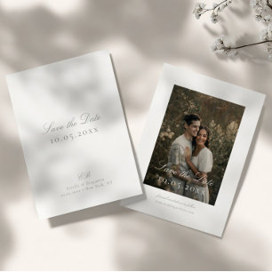 Classic Elegant Minimalist DIY Wedding Save The Date