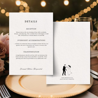 Classic Elegant Minimalist Enclosure Card