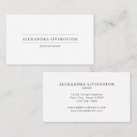 Classic Elegant Minimalist White Interior Designer