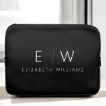 Classic Elegant Modern Minimalist Monogram Name Laptop Sleeve<br><div class="desc">Enhance your iPad's style and protection with our Classic Elegant Modern Minimalist Monogram iPad Sleeve. Merging timeless sophistication with contemporary minimalism, this meticulously designed accessory elevates your tablet experience. Crafted with precision and attention to detail, this iPad sleeve is not just a practical item; it's a personalized statement of refined...</div>