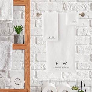 Classic Élégant Moderne Minimaliste Nom Monogramme