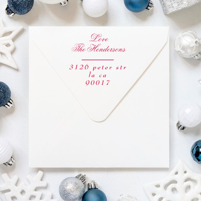 Classic Elegant Names traditional return label Self-inking Stamp (Creator Uploaded)