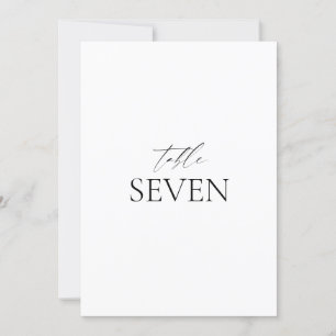 Classic Elegant noir blanc Mariage carte table