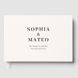 Classic Elegant Photo Wedding Guest Book