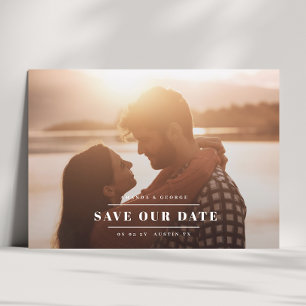 Classic & Elegant Photo Wedding Save The Date