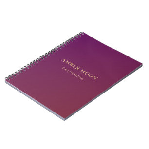 Classic Elegant Professional Burgundy Wine Colour Notebook
