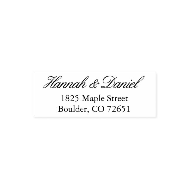 Classic Elegant Return Address Custom Template Self-inking Stamp (Design)