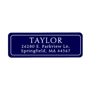 Classic Elegant Return Address Label