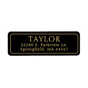 Classic Elegant Return Address Label