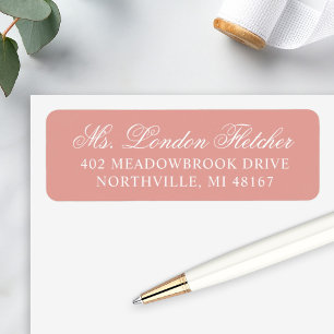 Classic Elegant Rose Gold Script Wedding
