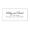 Classic Elegant Script Return Address Self-Inking