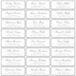 Classic Elegant script wedding guest address label<br><div class="desc">Minimalist wedding guess address label features Stylish classic script name and serif font address,  simple and elegant. Great for simple modern wedding.
See all the matching pieces in collection</div>