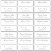 Classic Elegant script wedding guest address label