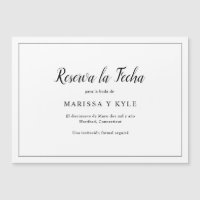 Classic Elegant Spanish Wedding Save the Date