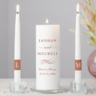 Classic Elegant Terracotta Orange Mariage Monogram