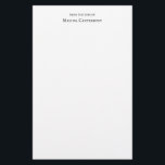 Classic Elegant Typography From the Desk Monogram Stationery<br><div class="desc">Classy and formal personalized stationery with a subtle monogram on the back. Classic Elegant Typography From the Desk of Name Stationery cards for your personal correspondence.</div>