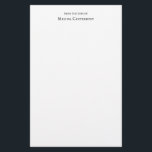 Classic Elegant Typography From the Desk Monogram Stationery<br><div class="desc">Classy and formal personalized stationery with a subtle monogram on the back. Classic Elegant Typography From the Desk of Name Stationery cards for your personal correspondence.</div>
