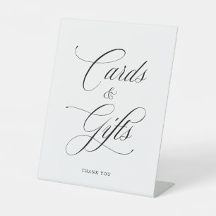 Classic Elegant Wedding Cards & Gifts Pedestal Ped Pedestal Sign
