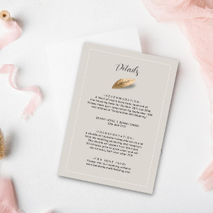 Classic & Elegant Wedding Enclosure Card