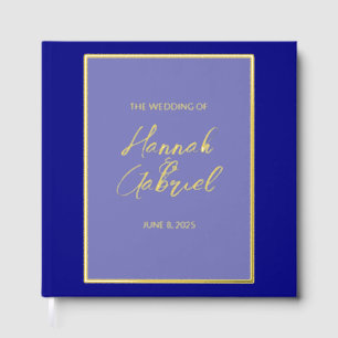Classic Elegant Wedding Foil Guest Book