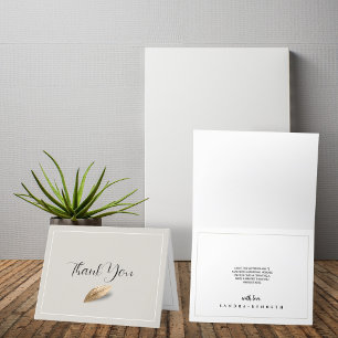 Classic & Elegant Wedding Thank You Card