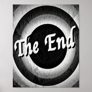 Classic End Credits - B&W Poster