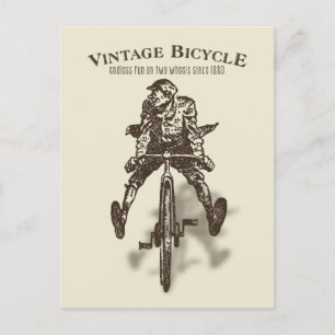 Classic Endless Fun Bike Postcard