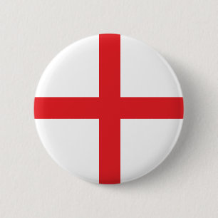Classic England Flag – St. George’s Cross 2 Inch Round Button