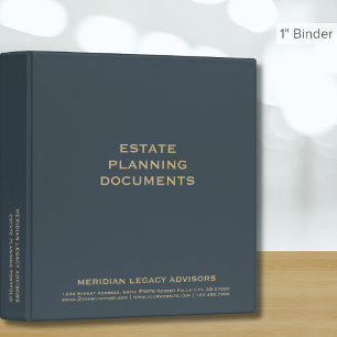 Classic Estate Planning Portfolio Binder