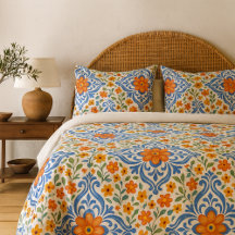 Classic Ethnic Mediterranean Floral Art Pattern